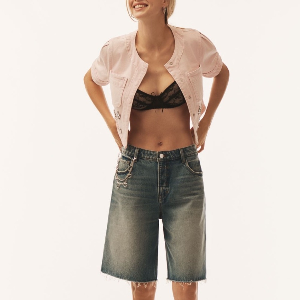 ANTHROPOLOGIE➕PILCRO Classic Bermuda Denim Shorts NWT